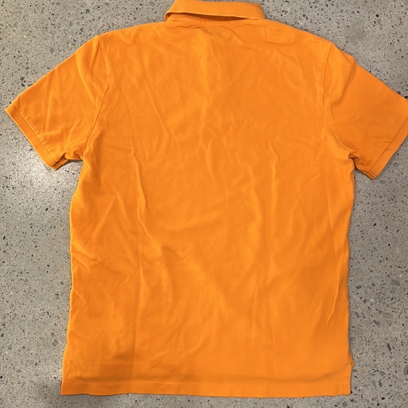 RALPH LAUREN POLO Pique Polo Classic Fit US M Tangerine Orange - Picture 9 of 9